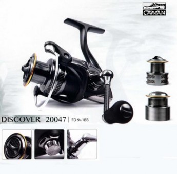 Карповые катушки Caiman Discover FD 1030 - 5.0:1 - 9+1 подшипник - зп/алюм. шп. - корпус - графит Карповые катушки Caiman Discover FD 1030 - 5.0:1 - 9+1 подшипник - зп/алюм. шп. - корпус - графит