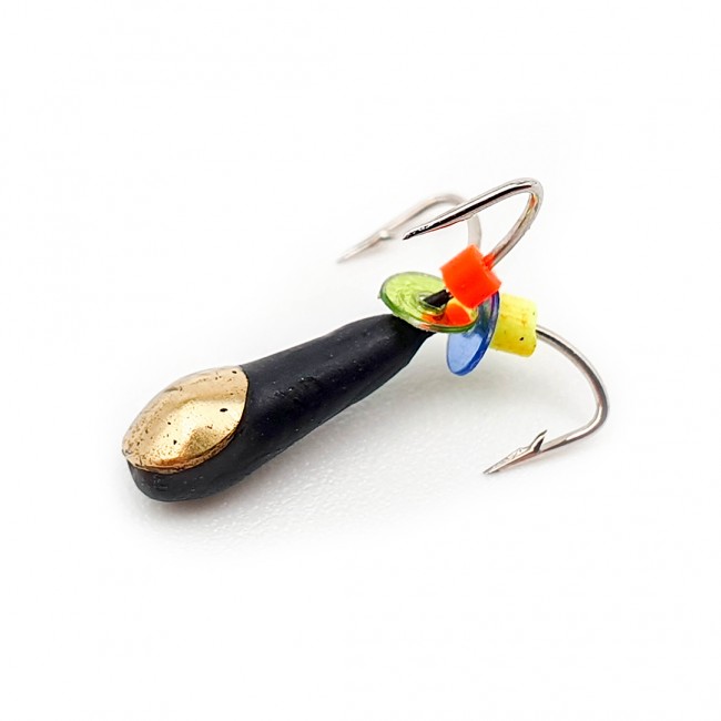 Мормышка Черт вольфрамовая, d-1,5 мм., 0,2 гр., с коронкой (5шт./уп.)