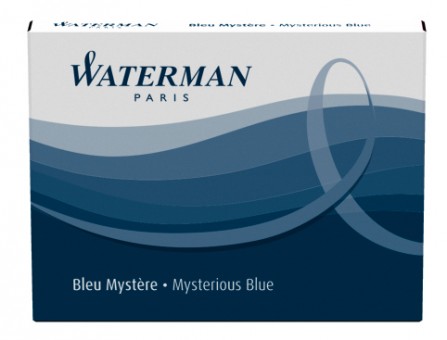 Синие чернильные картриджи Waterman для перьевой ручки 8шт./упак. Синие чернильные картриджи Waterman для перьевой ручки 8шт./упак.