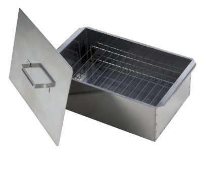 Коптильня Стандарт малая 38*28*27 см, высокая, двухъярусная с поддоном (сталь 0,8 мм). Коптильня Стандарт малая 38*28*27 см, высокая, двухъярусная с поддоном (сталь 0,8 мм).