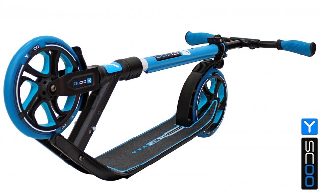 Самокат Y-Scoo RT 215 ONE&ONE blue (2 дизайна в 1 самокате)