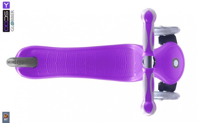 Самокат Y-Scoo RT Globber My free Fixed purple с блокировкой колес