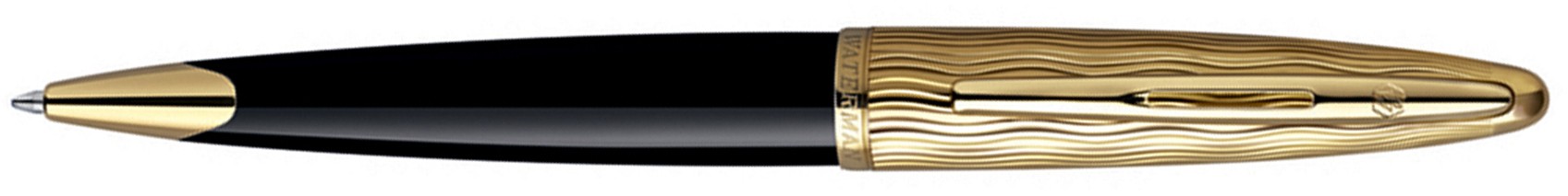 Шариковая ручка Waterman Carene Essential Black and Gold GT, детали дизайна: позолота 23К Шариковая ручка Waterman Carene Essential Black and Gold GT, детали дизайна: позолота 23К