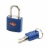 Замок навесной для багажа Travel Blue TSA High Security Lock, цвет синий