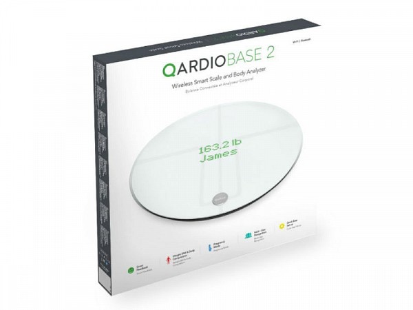 Цифровые весы QardioBase 2 Wireless Smart Scale (B200-IAW), цвет белый
