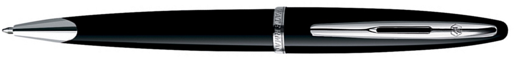 Шариковая ручка Waterman Carene Black Sea ST. Детали дизайна: посеребрение. Шариковая ручка Waterman Carene Black Sea ST. Детали дизайна: посеребрение.
