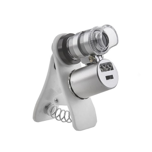 Микроскоп Kromatech 60x мини, с креплением для смартфона, подсветкой (2 LED) и ультрафиолетом (9882- Микроскоп Kromatech 60x мини, с креплением для смартфона, подсветкой (2 LED) и ультрафиолетом (9882-