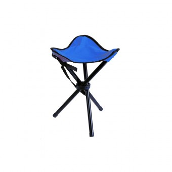 Стул Kutbert, раскл., на 3-х ножках, алюмин. 19мм, 600D Polyester, 30*30*45см., цв. синий