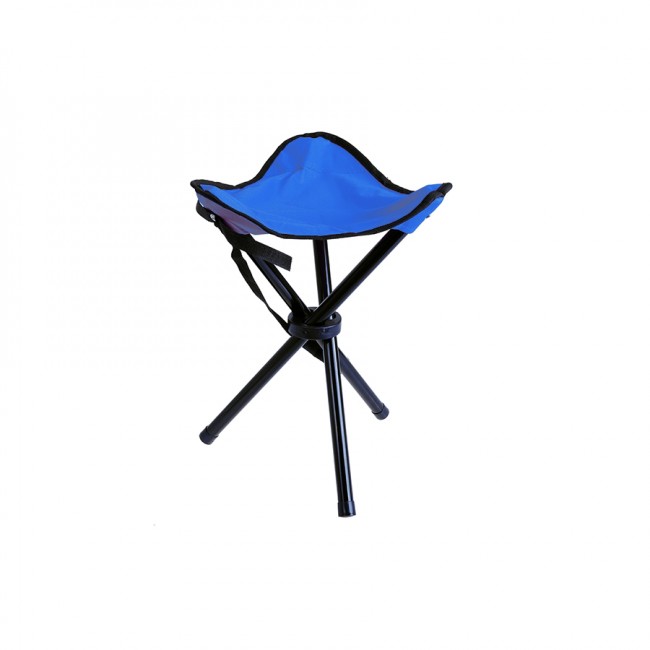 Стул Kutbert, раскл., на 3-х ножках, алюмин. 19мм, 600D Polyester, 30*30*45см., цв. синий