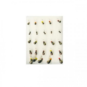 Набор вольфрамовых мормышек №5 (Уралка-муравей)