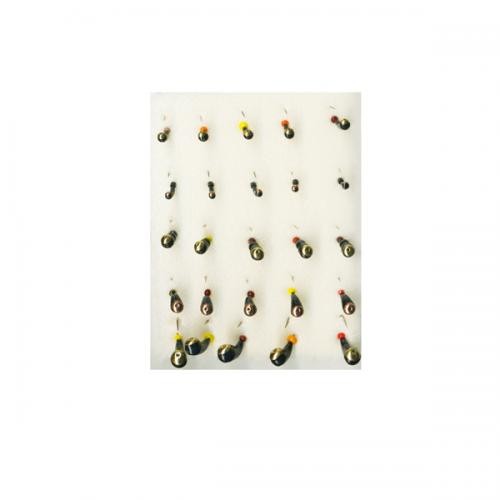 Набор вольфрамовых мормышек №5 (Уралка-муравей)