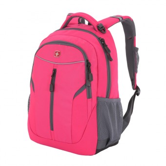 Рюкзак Wenger, розовый/серый, полиэстер 600D/420D, 32x15x45 см, 22 л Рюкзак Wenger, розовый/серый, полиэстер 600D/420D, 32x15x45 см, 22 л
