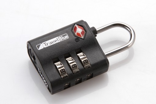 Кодовый навесной замок для багажа Travel Blue TSA Combination Lock, цвет черный Кодовый навесной замок для багажа Travel Blue TSA Combination Lock, цвет черный