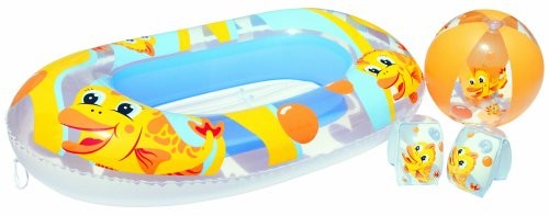 Набор Bestway Beach Set лодка+надувной мяч+нарукавники, пляжный от 3-6лет 34083eu Набор Bestway Beach Set лодка+надувной мяч+нарукавники, пляжный от 3-6лет 34083eu