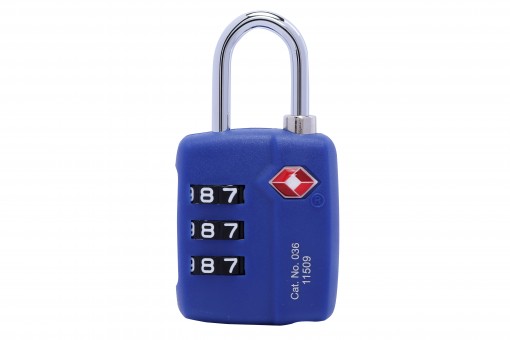 Кодовый навесной замок для багажа Travel Blue TSA Combination Lock, цвет синий Кодовый навесной замок для багажа Travel Blue TSA Combination Lock, цвет синий