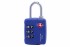 Кодовый навесной замок для багажа Travel Blue TSA Combination Lock, цвет синий