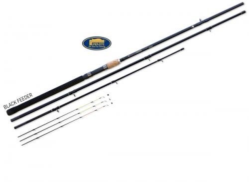 Удилище Linea Effe Can. black Feeder 3,90м. - до 100гр.  вес 355гр. секций 3+3 carbon