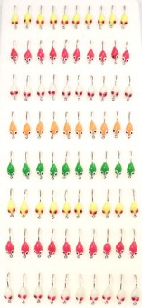 Мормышка Lumikom фосфорная N10 (крючок №8) (80 шт./уп.)