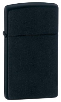 Зажигалка Zippo Slim® GL-1618ZB с покрытием Black Matte, латунь/сталь, чёрная, матовая, 30x10x55 мм Зажигалка Zippo Slim® GL-1618ZB с покрытием Black Matte, латунь/сталь, чёрная, матовая, 30x10x55 мм