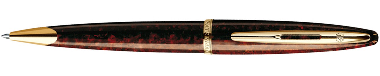 Шариковая ручка Waterman Carene Marine Amber GT. Детали дизайна: позолота 23К Шариковая ручка Waterman Carene Marine Amber GT. Детали дизайна: позолота 23К