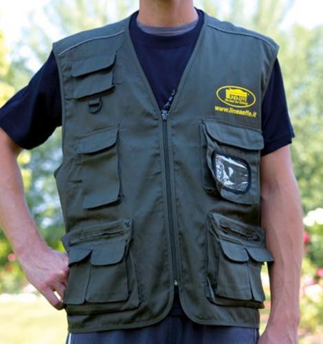 Жилет Linea Effe, рыболовный, цв. Хаки, подкл. сетка, р-р XL Италия Жилет Linea Effe, рыболовный, цв. Хаки, подкл. сетка, р-р XL Италия