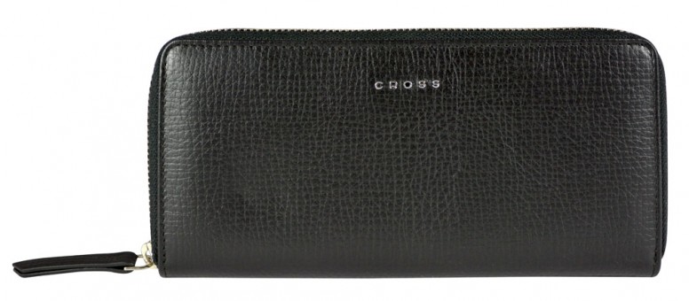 Кошелёк Cross RTC, кожа наппа тиснёная, цвет черный, 18,8 x 10,2 x 1,5 см Кошелёк Cross RTC, кожа наппа тиснёная, цвет черный, 18,8 x 10,2 x 1,5 см