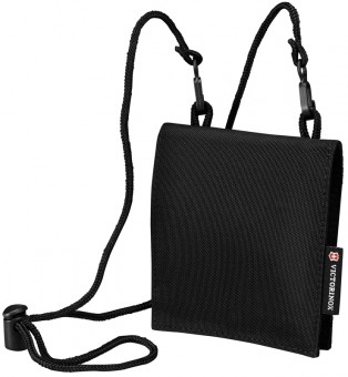 Кошелёк на шею Victorinox Convertible Travel Wallet, чёрный, нейлон 800D, 13x1x12 см Кошелёк на шею Victorinox Convertible Travel Wallet, чёрный, нейлон 800D, 13x1x12 см