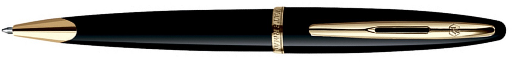 Шариковая ручка Waterman Carene Black Sea GT. Детали дизайна: позолота. Шариковая ручка Waterman Carene Black Sea GT. Детали дизайна: позолота.