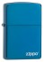 Зажигалка Zippo Classic с покрытием Sapphire™, латунь/сталь, синяя, глянцевая, 36x12x56 мм