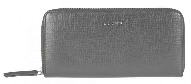 Кошелёк Cross RTC, кожа наппа тиснёная, цвет серый, 18,8 x 10,2 x 1,5 см Кошелёк Cross RTC, кожа наппа тиснёная, цвет серый, 18,8 x 10,2 x 1,5 см