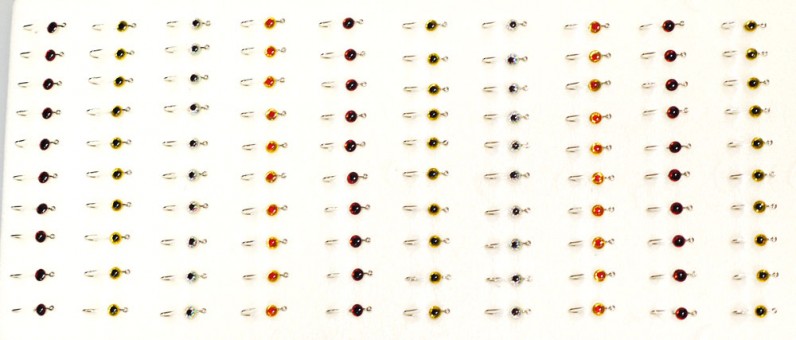 Мормышка Lumikom фосфорная N25, d-3, с флексом (крючок №14) (100 шт./уп.)