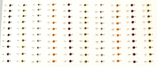 Мормышка Lumikom фосфорная N25, d-3, с флексом (крючок №14) (100 шт./уп.)