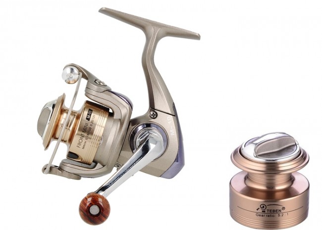 Катушка Teben Front M-10FD - 4 подшипника - 5 -2:1 - зап. шпуля