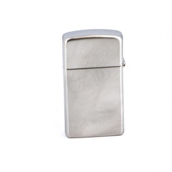 Зажигалка Zippo Slim® с покрытием Satin Chrome™, латунь/сталь, серебристая, матовая, 30х10x55 мм Зажигалка Zippo Slim® с покрытием Satin Chrome™, латунь/сталь, серебристая, матовая, 30х10x55 мм
