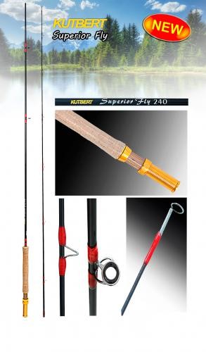 Удилище Kutbert Superior fly, 2-х колен - 2,55м. 6#7, Carbon Rod 25 Удилище Kutbert Superior fly, 2-х колен - 2,55м. 6#7, Carbon Rod 25