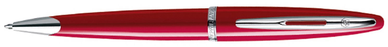 Шариковая ручка Waterman Carene Glossy Red ST. Детали дизайна: палладий Шариковая ручка Waterman Carene Glossy Red ST. Детали дизайна: палладий
