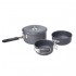 Набор посуды анодир. алюм(ковш 0.9л + 345мл + 255мл), в чехле, P04017-11 12