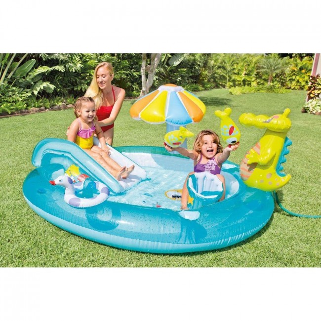 Центр игровой водный Аллигатор с горкой 203х173х89см, от 3-х лет Центр игровой водный Аллигатор с горкой 203х173х89см, от 3-х лет