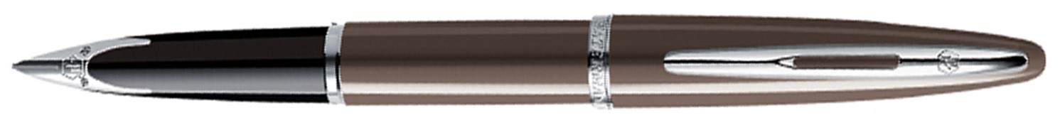 Перьевая ручка Waterman Carene Frosty Brown ST. Перо - золото 18К с родиевым покрытием Перьевая ручка Waterman Carene Frosty Brown ST. Перо - золото 18К с родиевым покрытием