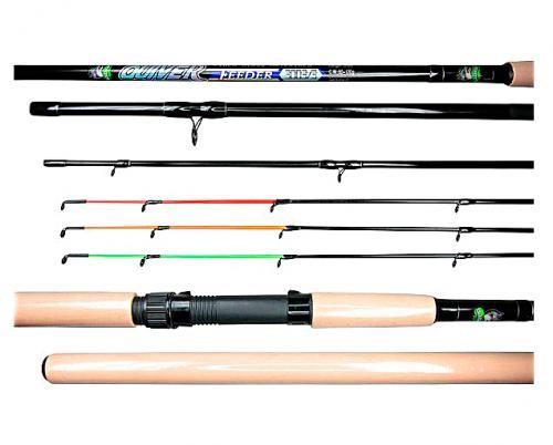 Удилище Cloudwolf Ouiver 2,7м., - секций 3,80-120гр., фибергл., ручка светлая+3 хлыста