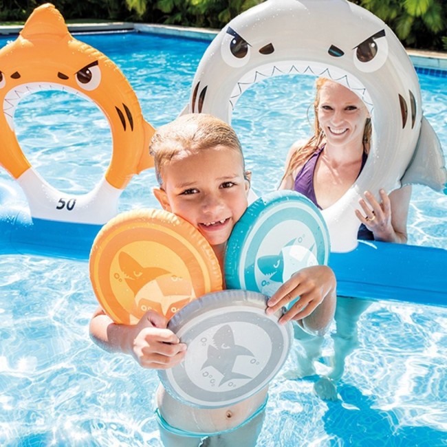 Надувные кольца для метания тарелок Надувные кольца для метания тарелок