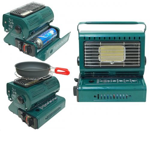 Обогреватель газовый Portable   (BDN100D)   порт.+плитка, керам. ком., пьезо, расх. газа 100г/ч. 1,3kw