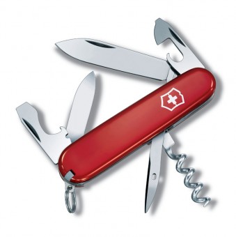 Нож перочинный Victorinox Tourist, 84 мм, 12 функций, красный Нож перочинный Victorinox Tourist, 84 мм, 12 функций, красный