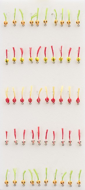 Мормышка Lumikom фосфорная N26-ЖХ (крючок №8) (50 шт./уп.)