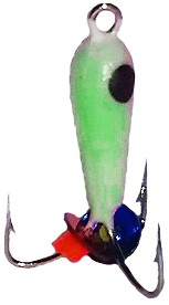 Мормышка Черт вольфрамовая, d-2,5 мм., 0,5 гр, с фосфором (5шт./уп.)