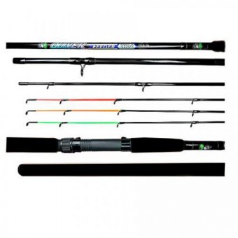 Удилище Cloudwolf Ouiver 3,0м., - секций 3,80-120гр. фибергл., ручка черная+3 хлыста Удилище Cloudwolf Ouiver 3,0м., - секций 3,80-120гр. фибергл., ручка черная+3 хлыста