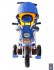 Л001 3-х колесный велосипед Galaxy Лучик с капюшоном синий