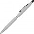 Ручка-роллер Cross Click без колпачка с тонким стержнем. Цвет - серебристый матовый.