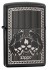 Зажигалка Zippo Classic с покрытием Ebony™, латунь/сталь, чёрная, глянцевая, 36x12x56 мм