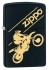 Зажигалка Zippo Moto Cross с покрытием Black Matte, латунь/сталь, чёрная, матовая, 36x12x56 мм